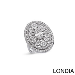 1.50 ct Londia Special Design Natural Diamond Fashion Ring / F Rare White / 1139263 - Londia Jewellery