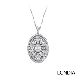 1.60 ct Londia Special Design Natural Diamond Necklace / F Rare White / 1139265 - Londia Jewellery