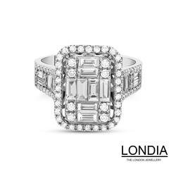 1.80 ct Diamond Baguette Engagement Ring / 1114877 - Londia Jewellery