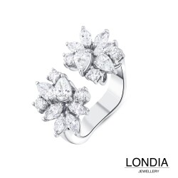 1.90 ct Londia Natural Marquise and Pear Cut Special Design Diamond Fashion Ring /1142134 - 2