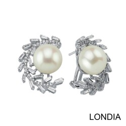 South Sea Pearl and 1.10 ct Natural Diamond Earring / 1116413 - Londia Jewellery