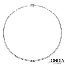 2.60 ct. Londia Natural Diamond Clair Tennis Necklace / 1144869 - 3