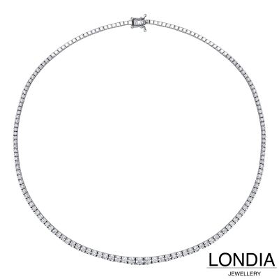 2.60 ct. Londia Natural Diamond Clair Tennis Necklace / 1144869 - 3