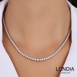 2.60 ct. Londia Natural Diamond Clair Tennis Necklace / 1144869 - 