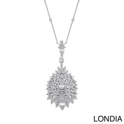 3.40 ct Londia Special Design Natural Diamond Necklace / F Rare White / 1134840 - Londia Jewellery