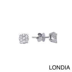 0.40 ct Londia Natural Diamond Magic Cluster Earring / F Rare White / 1138243 - Londia Jewellery