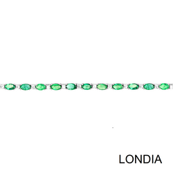 4.73 karat Oval Kesim Zümrüt ve 0.71 karat Pırlanta Bileklik / 1113611 - 2