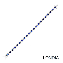 9.92 ct Sapphire and 1.61 ct Diamond Bracelet / 1106605 - 4