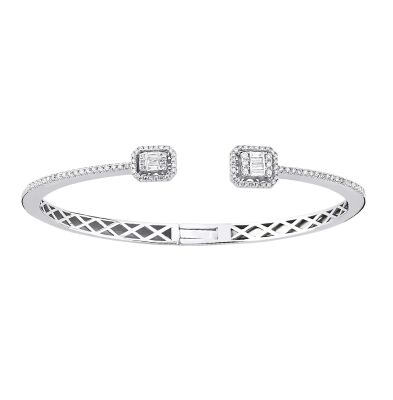 Baguette Diamond Bracelet / Diamond Bracelet / Anniversary Gift / /1133374 - 1