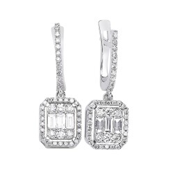 Baguette Diamond Gold Wedding Set DS1132998 - 4