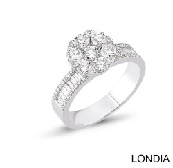 Diamond Baguette Engagement Ring / 1121068 - Londia Jewellery