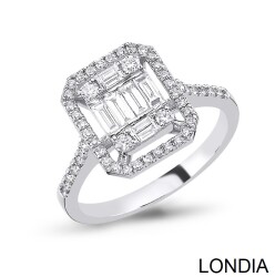 Diamond Baguette Engagement Ring / 1132039 - Londia Jewellery