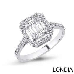 Diamond Baguette Engagement Ring / 1109005 - Londia Jewellery