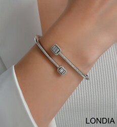 0.74 ct Diamond Bracelet / Baguette Diamond Bracelet / 14K Gold Bracelet / Anniversary Gift 1129008 - Londia Jewellery