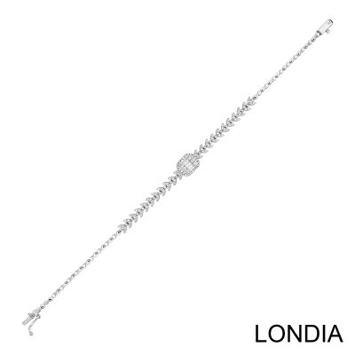 0.80 ct Diamond Bracelet / Baguette Diamond Bracelet / 14K Gold Bracelet / Anniversary Gift 1115686 - 3