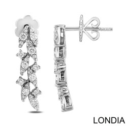 0.64 ct Diamond Stud Earring / Cluster Earring 14k Gold / Brillant Earring / Diamond Cluster Stud Earring / 1123250 - Londia Jewellery