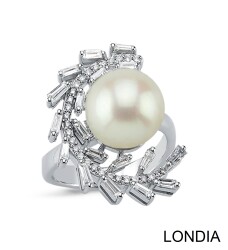 Güney Denizi İncisi ve 0.60 karat Pırlanta Moda Yüzük / 1116411 - Londia Jewellery