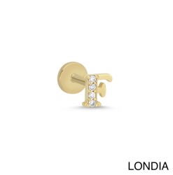 Londıa Doğal Pırlanta Harf Piercing / Pırlanta Tragus Piercing / 1140069 - 1