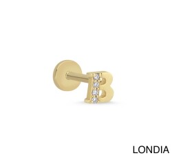 Londıa Doğal Pırlanta Harf Piercing / Pırlanta Tragus Piercing / 1140073 - 1