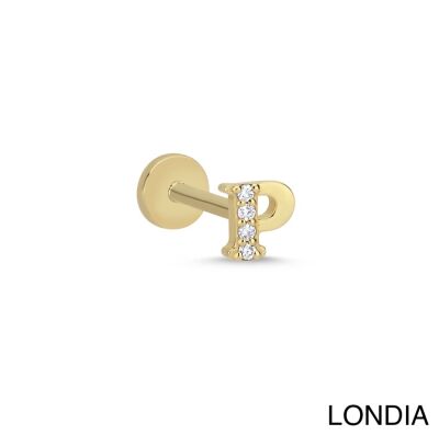 Londıa Doğal Pırlanta Harf Piercing / Pırlanta Tragus Piercing / 1140076 - 1