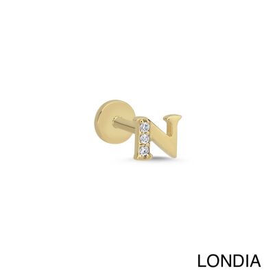 Londıa Doğal Pırlanta Harf Piercing / Pırlanta Tragus Piercing / 1140080 - 1