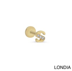 Londıa Doğal Pırlanta Harf Piercing / Pırlanta Tragus Piercing / 1140085 - 1