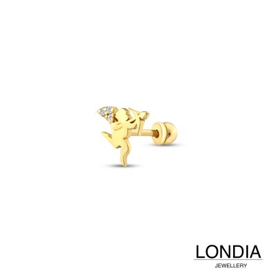 Londia Doğal Pırlanta Eros Figürlü Tragus Piercing / 1144239 - 2