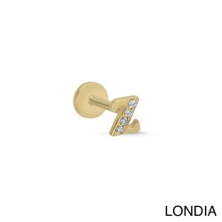 Londia Doğal Pırlanta Harf Piercing / Pırlanta Tragus Piercing / 1140078 - 1