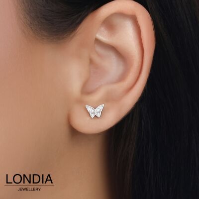 Londia Doğal Pırlanta Kelebek Figürlü Piercing / 1144229 - 2