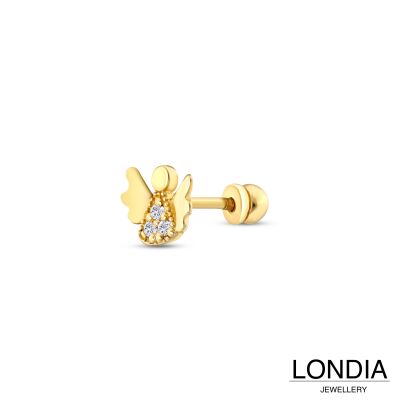 Londia Doğal Pırlanta Melek Figürlü Tragus Piercing / 1144040 - 2