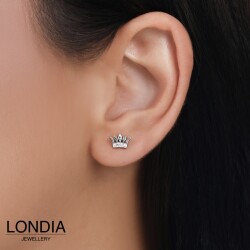 Londia Doğal Pırlanta Taç Figürlü Piercing / 1144200 - 3