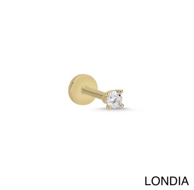 Londia Doğal Pırlanta Tektaş Piercing / 1140109 - 1