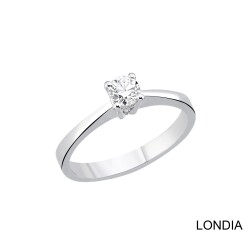 0.30 ct Diamond Minimalist Engagement Ring / F Color GIA Certificated /1135892 - Londia Jewellery