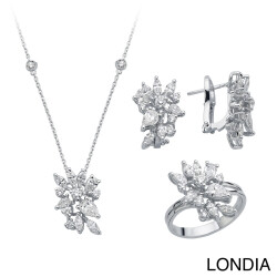 Londia Natural Marquise and Drop Cut Special Design Diamond Set / DS1137970 - Londia Jewellery