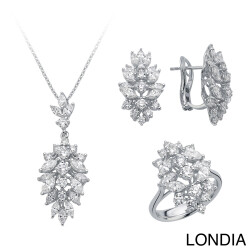 Londia Natural Marquise Cut Special Design Diamond Set / DS1137862 - Londia Jewellery