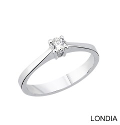 0.20 Karat Doğal Pırlanta Minimal Tektaş Yüzük / 1135906 - Londia Jewellery