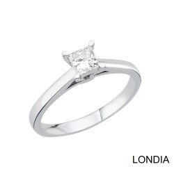 0.50 ct Natural Diamond Classic Engagement Ring / F Color GIA Certified / 1135699 - Londia Jewellery