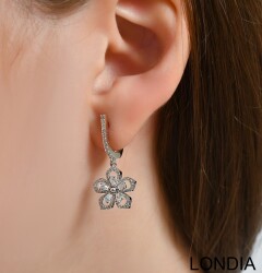 0.70 ct Sakura By Londıa Natural Diamond Hoop Earring / 1128833 - Londia Jewellery