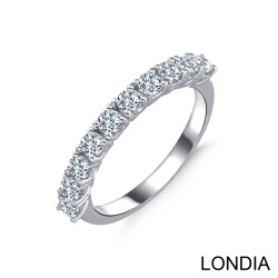 0.74 ct Wedding Ring / Half Tour Diamond Ring / Thin Eternity Band / Dainty Ring / Delicate Ring 1127310 - Londia Jewellery