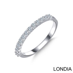 0.33 ct Wedding Ring /Half Eternity Diamond Ring / 14K Solid Gold / Genuine Diamond Ring / Wedding Ring /Round Cut Brilliant Ring / 1127312 - Londia Jewellery